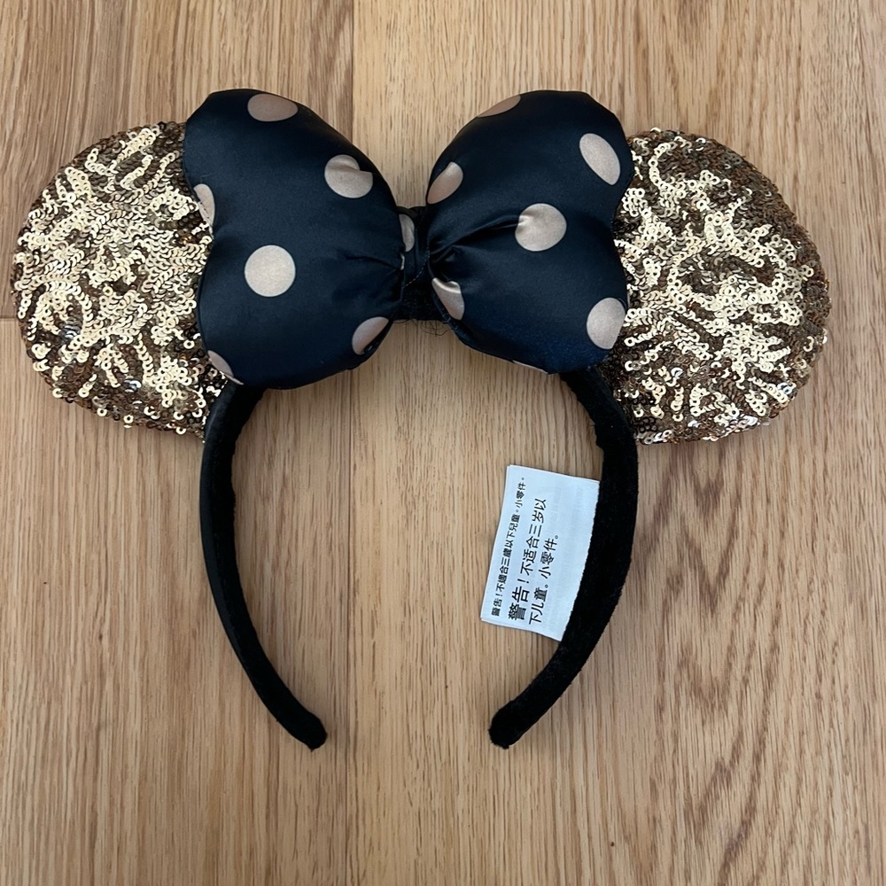 Disneyland Minnie gold sequin ears 2018 edition